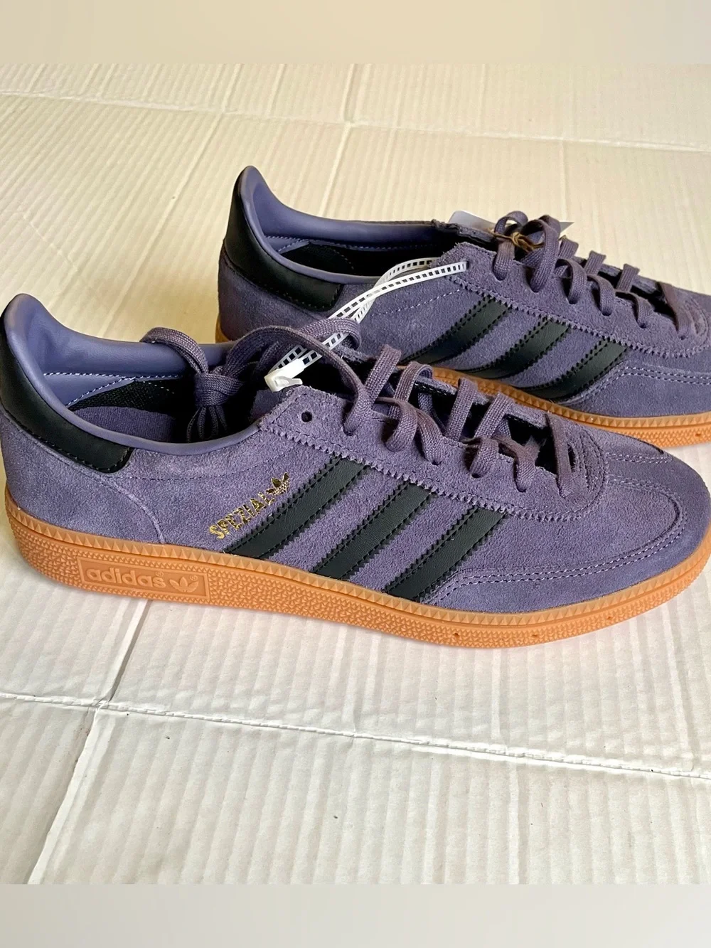 NWT 💜Adidas Handball Spezial Suede Sneakers Size 7 Juniors JP8020